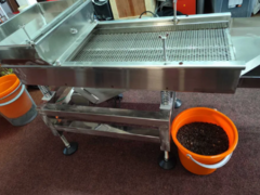 Selector seminte 220V, constructie inox